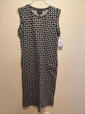 Known Supply Sasha Eucalyptus Check Midi Dress